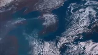 North & South Korea, View From Himawari-8 Satellite [6 Day HD Timelapse]