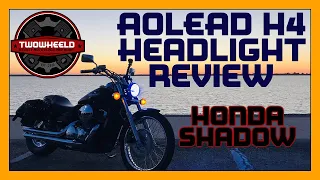 Honda Shadow AOLEAD H4 LED Motorcycle Headlight Bulb Review