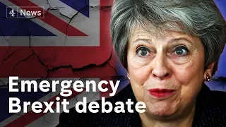 Emergency Brexit debate LIVE