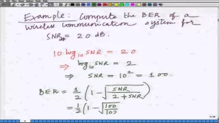 Lecture 08: Bit Error Rate of Rayleigh Fading Wireless Channel