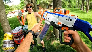 MODDED NERF GUN WAR! + Elite 2.0 Triad, Battle Bunkers and more!