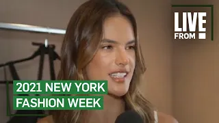 Alessandra Ambrosio Gets Fitted to Open PatBO at NYFW | E! Red Carpet & Award Shows