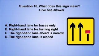 DVSA Official Car Driving Theory Test In 2022 New 50 Questions & Answers /  Road  - Traffic Signs UK