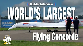 World's LARGEST Flying RC Concorde | Interview | Airmeet 2023