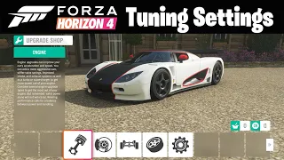 Forza Horizon 4 Autumn Koenigsegg CCGT S2 Tuning Settings