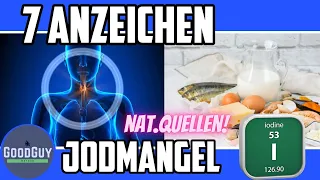 7 Anzeichen für Jodmangel!Selbsttest Symptome Ursachen!Natürliche Lebensmittel mit hohem Jodgehalt!