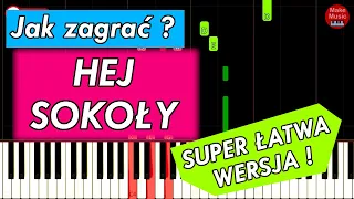 HEJ SOKOŁY - Piano Keyboard Tutorial - JAK ZAGRAĆ