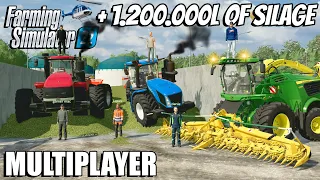 Harvesting 1.200.000L of CORN SILAGE | Community Multiplayer | Farming Simulator 22 | Episode 10