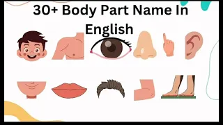 30+ Body Parts name In English|Kids vocabulary|  Learn English for kids - English educational video