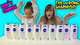 DON'T CHOOSE THE WRONG SHOWER GEL SLIME CHALLENGE!!