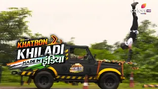 Khatron Ke Khiladi Made In India | खतरों के खिलाडी मेड इन इंडिया | Hang Upside-Down On A Moving Car!