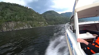 АЛТАЙ Телецкое Озеро на катере посетили три водопада