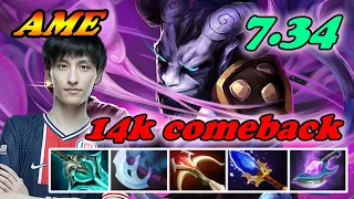 Ame Riki Arcane Blink new 7.34 build intense 14k comeback | 7.34 Immortal Best Ranked Gameplay