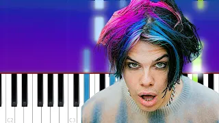 YUNGBLUD - Strawberry Lipstick (Piano Tutorial)