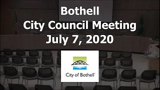 Bothell City Council Meeting July 7, 2020