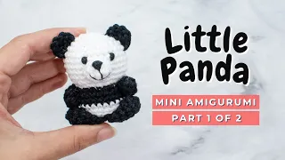 How to crochet a Panda! Panda amigurumi tutorial PART 1