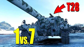 T28: 1vs7 - "World of Tanks"