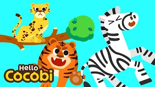 Animals with Spots and Stripes | Animal Song for Kids | Nursery Rhymes | Hello Cocobi