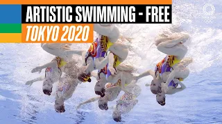 Artistic Swimming - Team Free Routine | ROC | Tokyo 2020 Replays