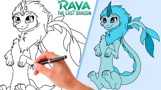 How To Draw CUTE SISU DRAGON - FROM RAYA AND THE LAST DRAGON // Step-By-Step