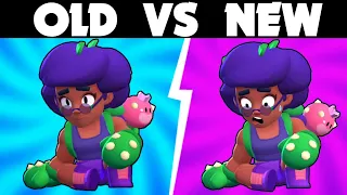 Old vs New Face Animations | Brawl Stars Season 6 update #goldarmgang