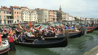 Venice stages first boat race since lockdown | AFP