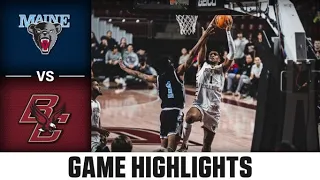 Maine vs. Boston College Men's Basketball Highlights (2022-23)