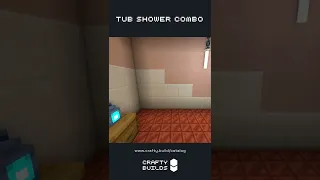 Minecraft Build: Tub-shower combo