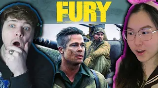Our First Time Reacting to Fury (2014) - Full Movie Group Reaction