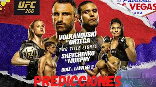 UFC 266 Volkanovski vs  Ortega - Predicciones | #UFC266