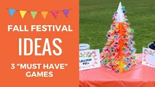 Fall Festival Ideas - 3 "Must Have" Games!