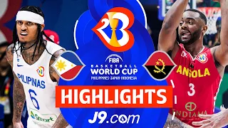 Philippines 🇵🇭 vs Angola 🇦🇴 | J9 Highlights | FIBA Basketball World Cup 2023