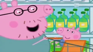 Итальянский язык по мультфильмам с субтитрами (IT - RUS) Peppa Pig. La spesa