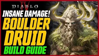 THE BEST BOSS KILLING DRUID BUILD?! Bouldercane Druid! // Diablo 4 Season 2 Guide