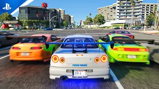 ⁴ᴷ⁶⁰ GTA 5 - Graphics Like a MOVIE!? Fast & Furious Cars Gameplay | NEXT-GEN RTX™3090 Ti & i9-12900k