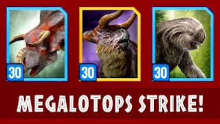 LEVEL 30 MEGALOTOPS BOSS EPIC STRIKE (JURASSIC WORLD ALIVE)