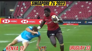 Kenya vs Uruguay Singapore 7s 2023 Full Match Highlights | Pool Match 3 | HSBC World Rugby 7s Series