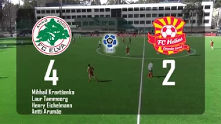 2. voor 2018: FC Elva II - Tartu FC Helios 4:2 (1:0)