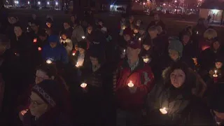 Dozens gather for vigil to remember Tiffany Hill