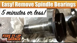 HOW TO REMOVE SPINDLE BEARINGS AXLE- SPINDLE BEARINGS FORD BRONCO JEEP DODGE DANA 44