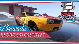 GTA V Online - TUNANDO E TESTANDO O BRAVADO REDWOOD GAUNTLET | DLC Manobras e Crânios Rachados