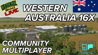 🔴 Setting up a NEW Community Multiplayer Server on Western Australia 16X - FS22