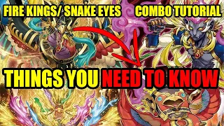 NEED TO KNOWS: Fire King Snake Eyes Combo Tutorial | February 2024 | YUGIOH!