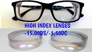 High Index Lenses| High Index Glasses|  1.74 Index Lenses| Thin Prescription Lenses