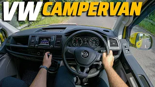 VW TRANSPORTER T6 CAMPERVAN - POV TEST DRIVE (UK)