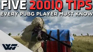 FIVE 200IQ TIPS that every PUBG player MUST KNOW!