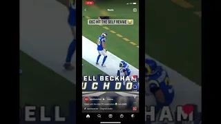 Obj hit the self revive 😂 #nfl