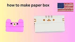 Origami Paper box  Frog, Cat Pusheen & Bear  | Оригами КОРОБОЧКА трансформер для мелочей БЕЗ КЛЕЯ