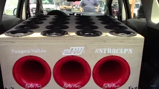 TWENTY 6.5" SUNDOWN AUDIO SUBS INSANE DEMO !