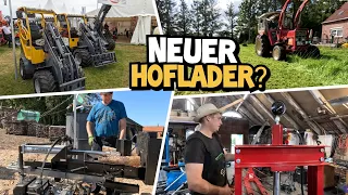 HOFLADER kaufen? | LANDTAGE NORD | Schwaderarm richten | Mulchen | Spalten | Mr. Moto